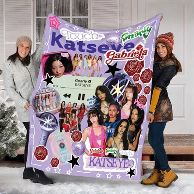 Kpop Girl Group Inspired Flannel Blanket Music Fan Cozy Throw Gift