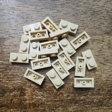 LEGO Tan Plate 1 X 2 Lot Of 20 New. Part No. 3023 Bulk Available.