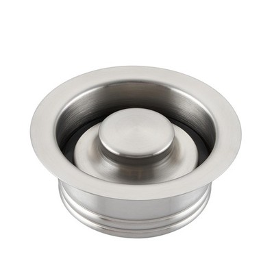 Luxier GD02-B Kitchen Sink Garbage Disposal Flange and Stopper in Brushed Sta...