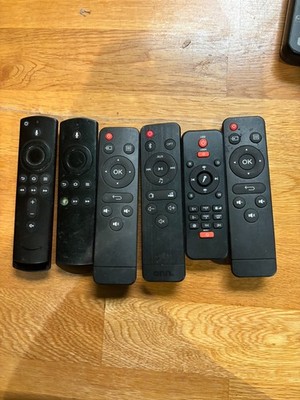 Lot of 6 Streaming TV Remotes Amazon Fire TV Onn Untested As-Is