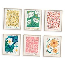 Flower Market Posters for Room Decor Aesthetic, Danish 11x14 in Unframed B