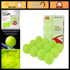 Pro S1 Outdoor Pickleballs - USAPA Approved, 12 Pack, Crack-Resistant, 38-Hole