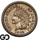 1862 Indian Head Cent Penny, Choice BU Civil War Date Issue