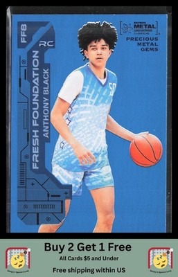Anthony Black Precious Metal Gems Blue Rookie /50 23 SkyBox Metal Universe #FF8