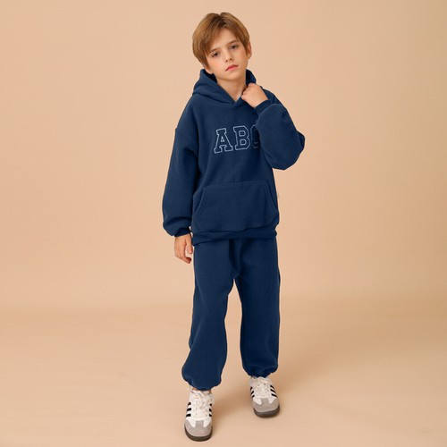 Tracksuit Set Printed Hoodie Kids Girl Boy Tops Sports Pants Outfits Clothes AU - Picture 3 of 22