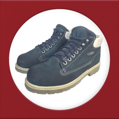 NY Lug Co Lugz Drifter LX Women Chukka Blue Leather Boots, Size