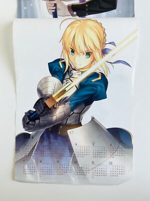 Fate 10th Anniversary Saber 10 years Calendar 2014 -2023 Anime