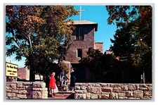 San Miguel Mission Santa Fe New Mexico NM UNP Chrome Postcard XC14