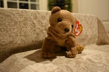 TY Beanie Baby - "Pecan the Bear" - 1999 Retired Plush Toy