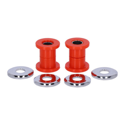 Riser Dämpfer PU rot extra hart Chrom f. Harley-Davidson Softail Touring 99-22