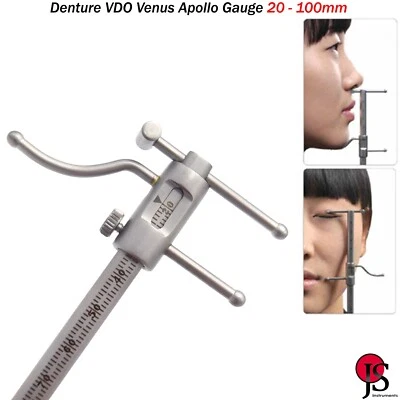 MEDSPO Dental VDO Gauge Ruler Implant Prosthodontics Venus Apollo Gauge Occlusion