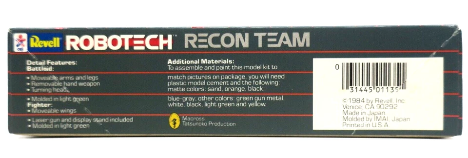 Revell 1/170 Robotech 2 in 1 Kit Recon Team Model Kit 1135 - Image 3 of 4