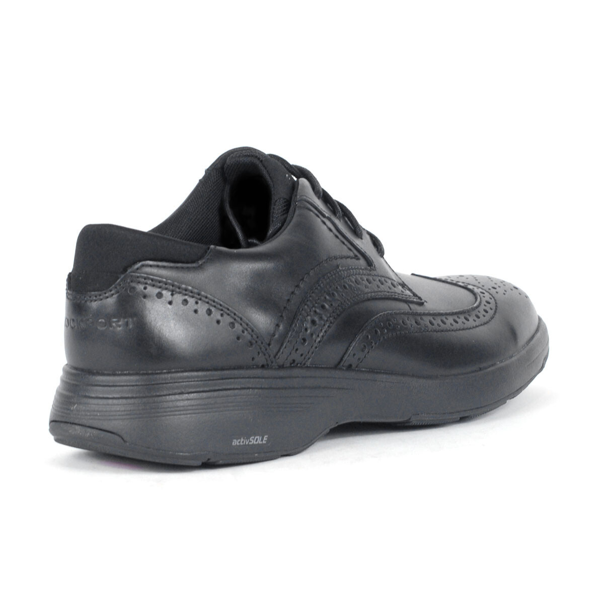 NEW NO BOX - Rockport Men\'s Noah Black Leather‎ Wingtip Oxfords CJ3197 SIZE 11 Amazon.com | Rockport Men main image 4