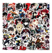 Japanese Anime Persona 5 Themed Assorted Skateboard Stickers Lot Of 50 Pieces