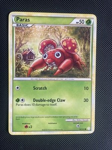 Pokémon TCG Paras Heartgold & Soulsilver 76/123 Regular Common LP