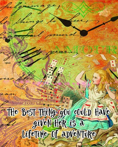 Alice in Wonderland Set of 39 Pictures & Quotes For Junk Journals #WL39 - Picture 6 of 6