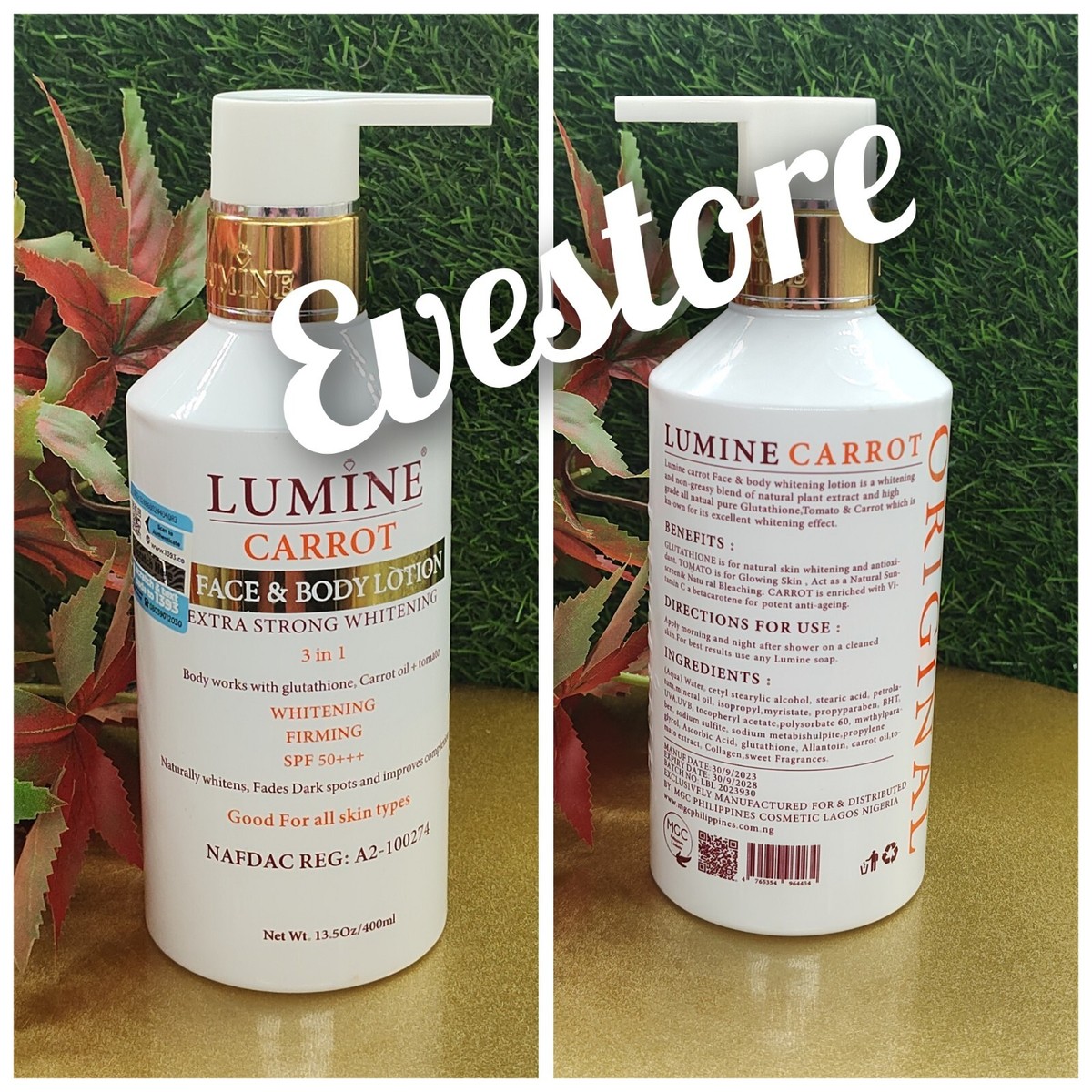 💯 original Lumine Carrot whitenizer set of 3. lotion, Face