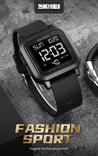 Herren Sport Uhren Militär Outdoor LED Kalender Armbanduhr Digital Wasserdicht - Bild 2 von 10