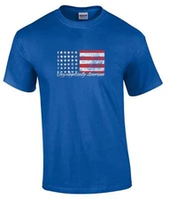Unapologetically American Flag Political Distressed T-Shirt