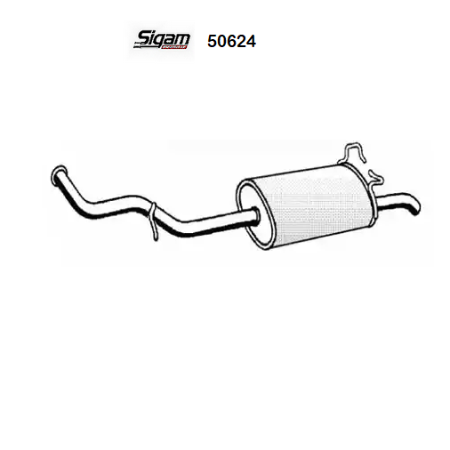 Heck SchalldäMpfer Renault R19 Sigam FüR 7700876248-image