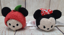 Disney Tsum Tsum I Love New York Plush Mickey and Minnie Mouse Lot of 2 3"