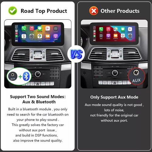 12.3'' Wireless Carplay Touch Screen AndroidAuto For Benz E Coupe C207 2009-2016 - Picture 8 of 12
