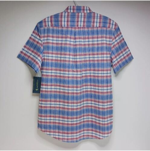 Camisa polo tejida de manga corta con botones talla (L) elástica absorbente de Estados Unidos para hombre - Imagen 2 de 3