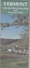 1985-86 Official State Issue Road Map Of Vermont