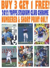2022 Topps Stadium Club Chrome (NUMBERED & SP ONLY) You Pick (BUY 3 GET 1 FREE!)