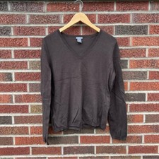 Ann Taylor Petites Brown V Neck Sweater