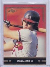 Ryan Klesko 1991 Leaf Gold Leaf Rookies Baseball Card BC21 Grade NMMT
