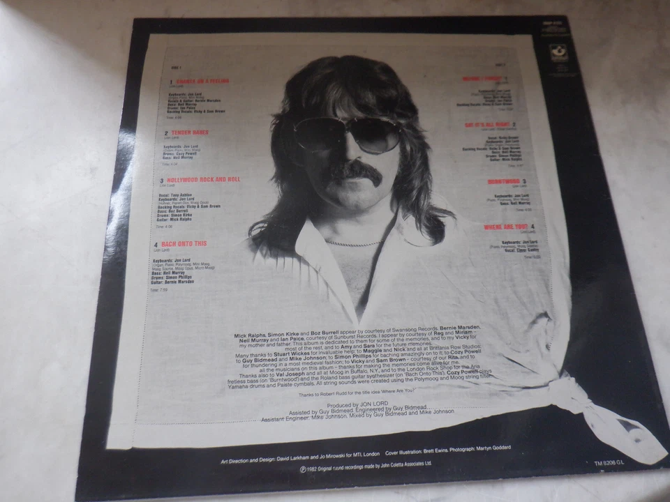 Jon Lord (Deep Purple) Before I Forget original UK LP vinyl EX RARE! - Image 2 of 3