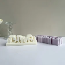 Luxury Brand LOGO Silicone Soap Molds Candle Making Mould DIY Chocolates Mold