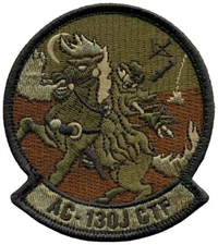 USAF 417th FLIGHT TEST SQUADRON  AC-130J  COMBINED TEST FORCE PATCH - OCP