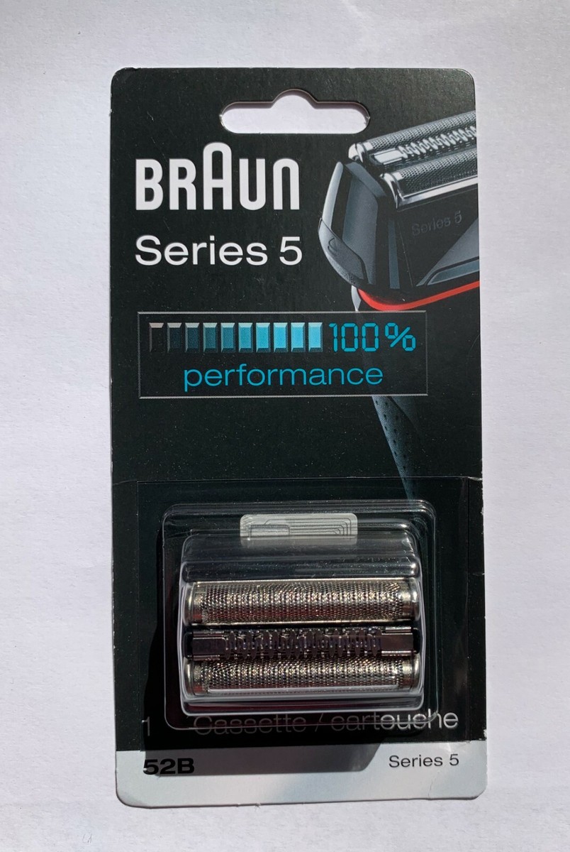 Tête De Rasoir 52B/52S Pour Tondeuse Braun Série 5 (5020, 5030, 5040...) - Neuf Sous Blister