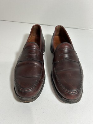 Allen Edmonds Patriot 4907 Size 11 B Burgundy Slip On Penny  display picture 1