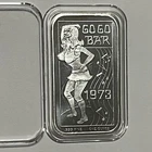 1973 Go Go Dancer Vintage Bar 1 Troy Oz .999 Fine Silver Collector Rare Ingot