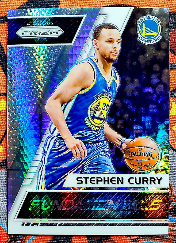 2017-18 PANINI PRIZM STEPHEN CURRY HYPER PRIZM SILVER REFRACTOR #16 WARRIORS MVP