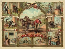 Farmers "I Feed You All" Metal Sign 3 Sizes to Choose From