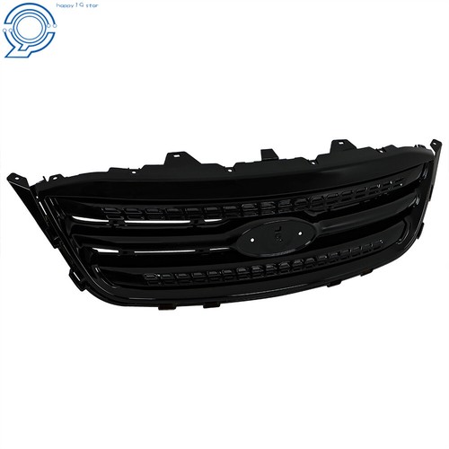 For 2010 2011 2012 Ford Taurus Gloss Black Front Upper Bumper Grille Grill - Picture 3 of 20