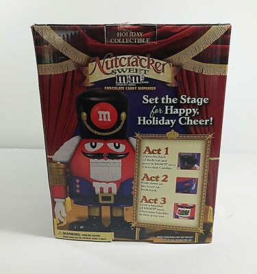 M&M'S Limited Edition Holiday Chocolate Candy Dispenser Nutcracker