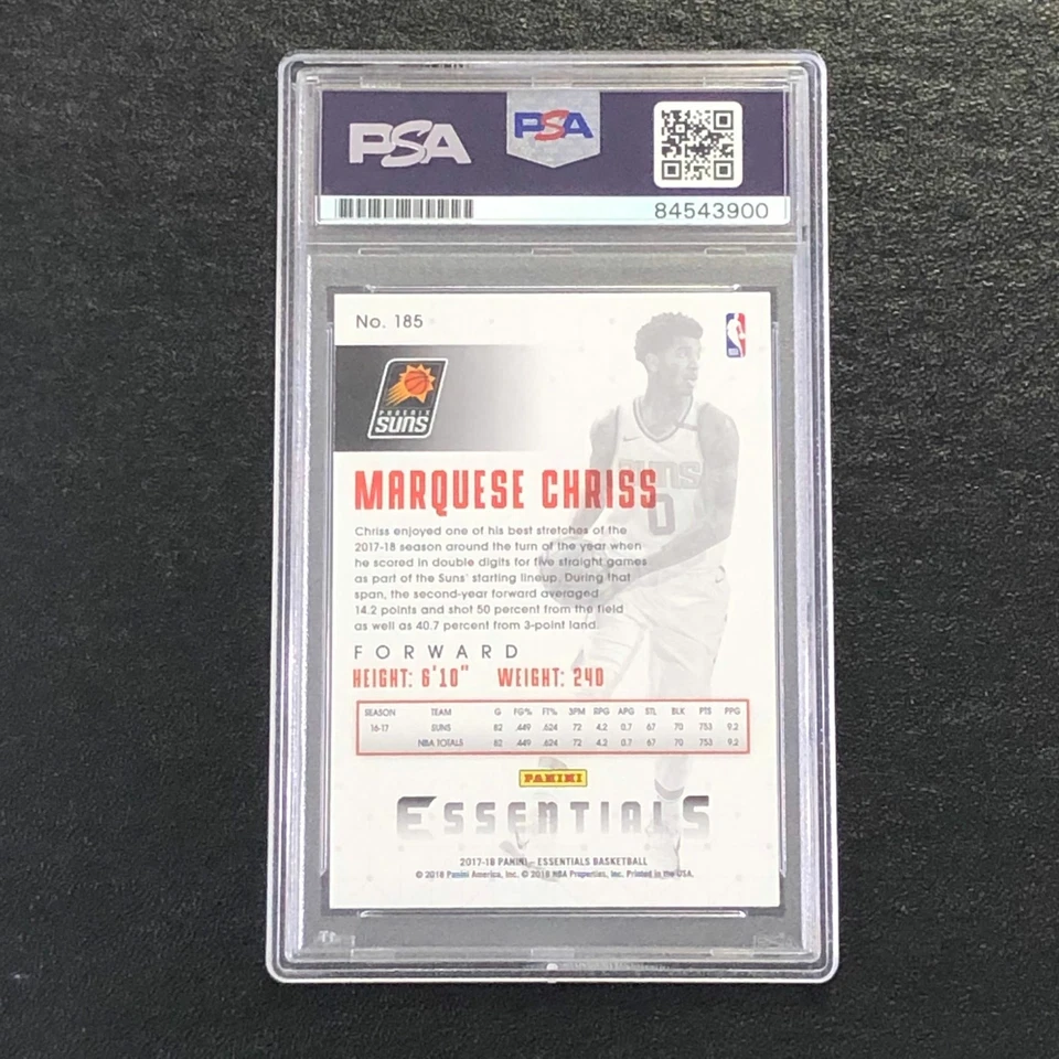 2017-18 Panini Essentials #185 Marquese Chriss Signed Card AUTO PSA Slabbed Suns - Image 2 of 2