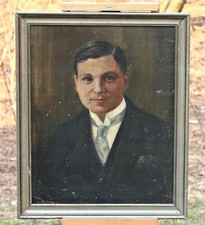 Inconnu – Portrait D'Homme – Huile Sur Toile – Académie