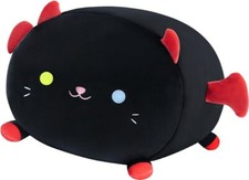 16'' Soft Devil Cat Plush PillowSuffed Squishy Pillow Mewaii Black💥