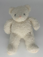 Toys R Us Geoffrey Inc. White Teddy Bear Stuffed Animal Pink Nose Black Eyes