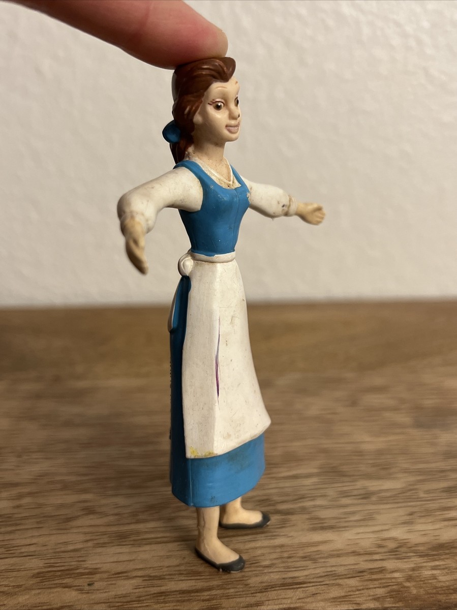 royal blue satin dress Princess Belle Classic Peasant Cotton Twill Version Beauty And Beast Cosplay Costume main image 1