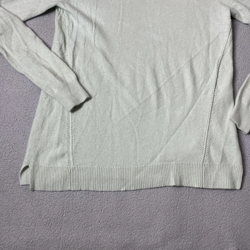Suéter Ellen Tracy Verde 100% Cachemira Manga Larga Preppy Talla M Foto 4 de 4