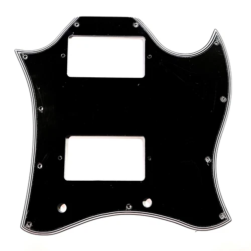 5 Ply Black WIDE BEVEL Batwing Pickguard for Epiphone '66 G400 Pro Made In USA