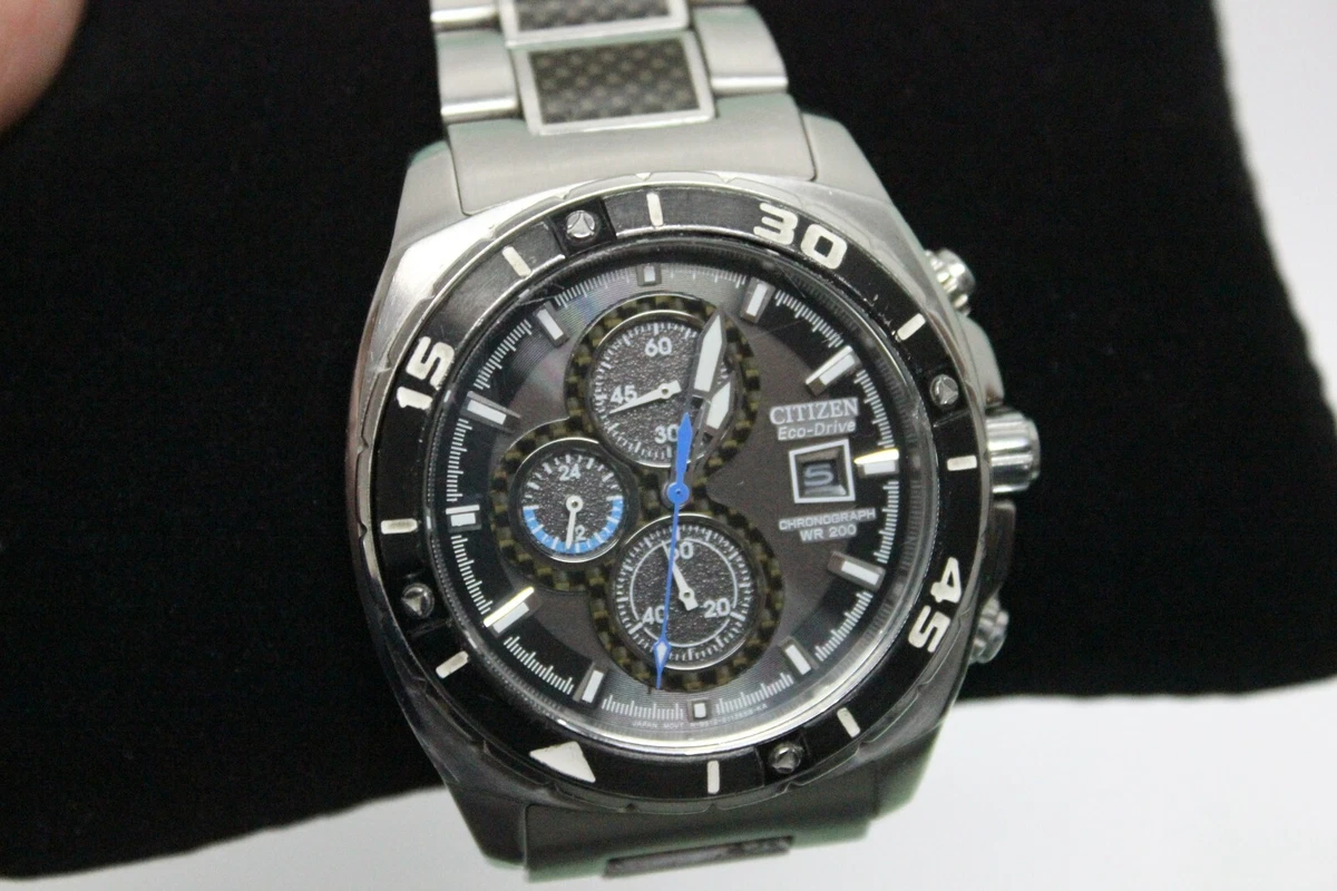 Citizen eco drive wr200 black hot sale