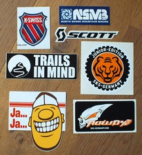 7 x Vintage Sticker Decal Scott NSMB North Shore Mountain Bike Road Bike
